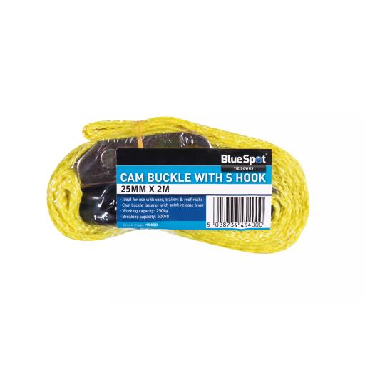 S Hook Cam Buckle (25mm x 2m/6ft)