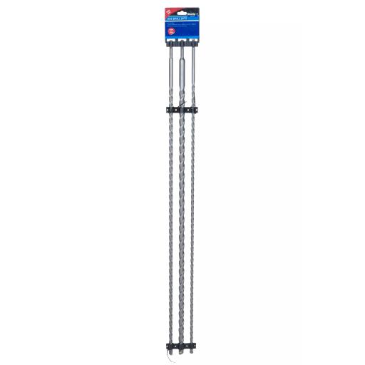 3 PCE 1000mm SDS Plus Drill Bit Set (12, 16, 24mm)