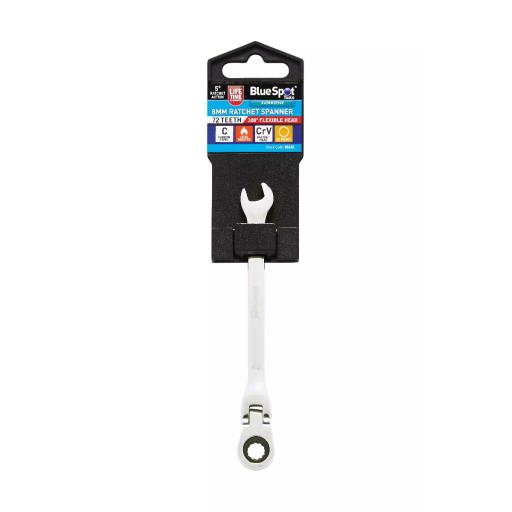 8mm Ratchet Spanner Flexible Head (180° )