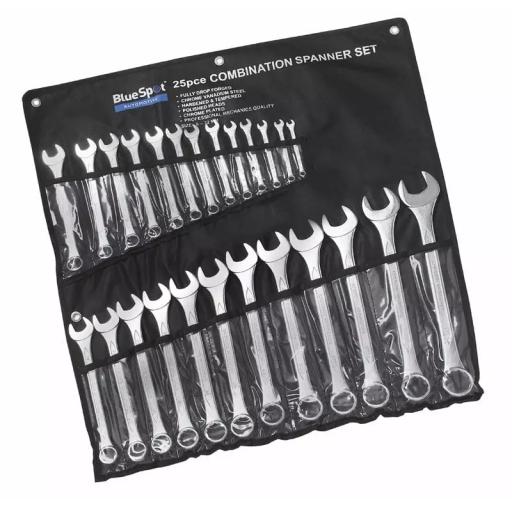 25 PCE Metric Combination Spanner Set (6-32mm)