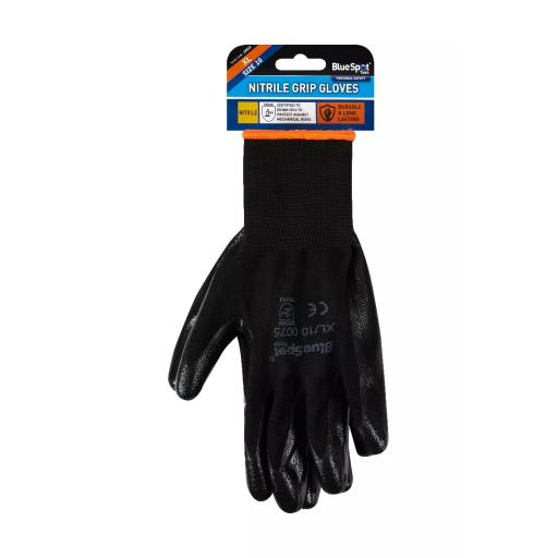 Nitrile Grip Gloves (XL)