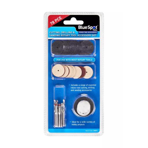 78 PCE Cutting, Drilling & Sanding Rotary Tool Accessory Set