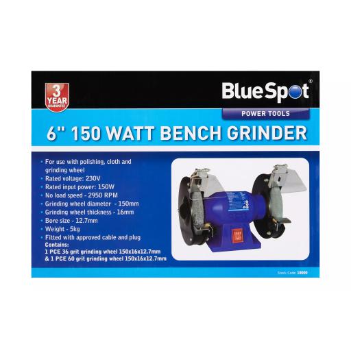 6" 150 Watt Bench Grinder