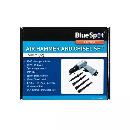 150mm (6") Air Hammer and Chisel Set