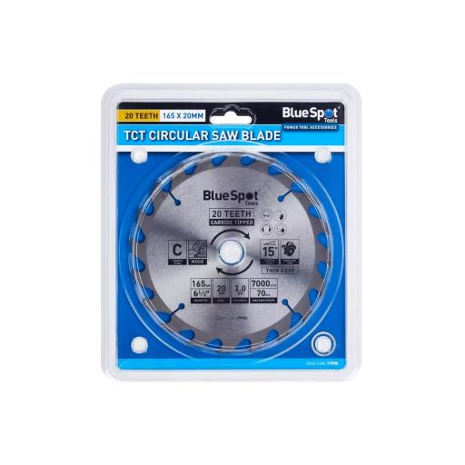 165mm x 20mm TCT Circular Saw Blade (20 Teeth)