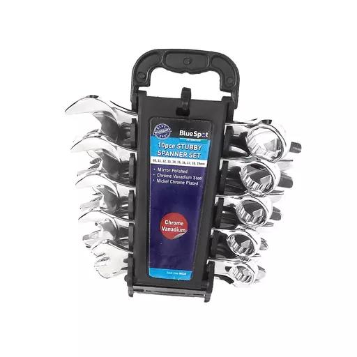 10 PCE Metric Stubby Spanner Set (10-19mm)
