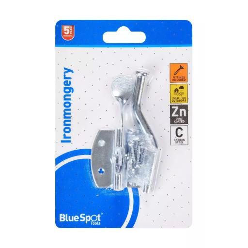 Ironmongery 50mm Zinc Plated Auto Gate Latch