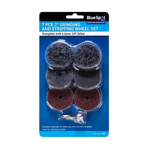 7Pce 2" Grinding And Stripping Wheel Set