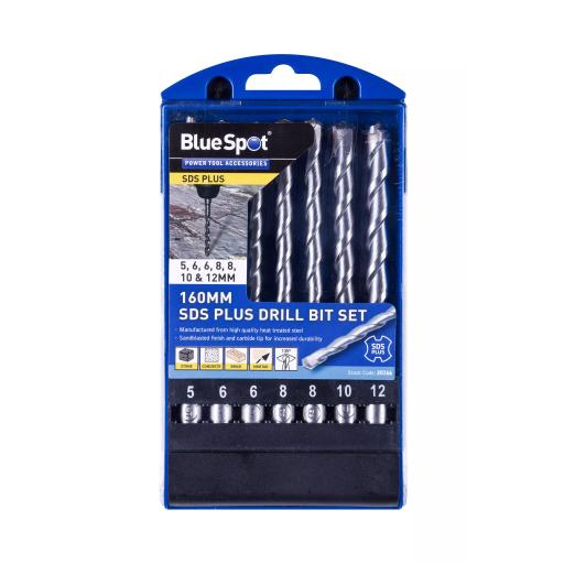 7 PCE 160mm SDS Plus Drill Bit Set (5-12mm)