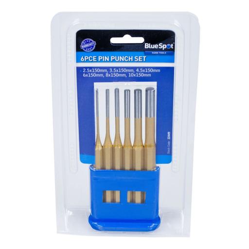 6 PCE Gold Pin Punch Set