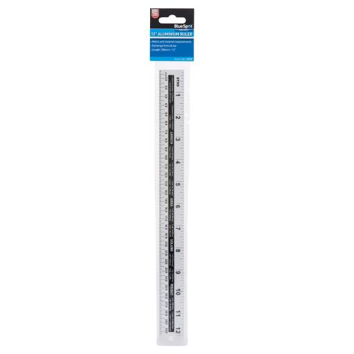 300mm (12") Aluminium Ruler