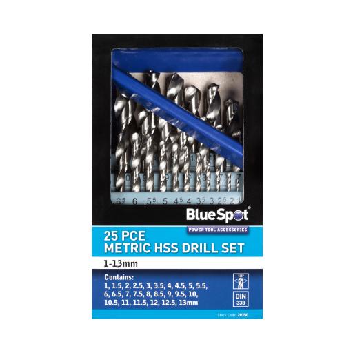 25 PCE HSS Drill Set (1-13mm)