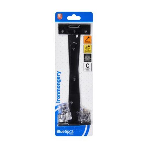 Ironmongery 204mm Black Powder Coated Tee Hinge