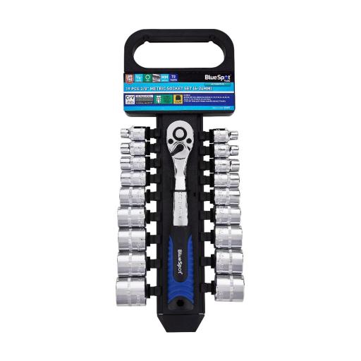 19 PCE 3/8" Drive Metric Socket Set (6-24mm)