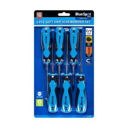 6Pce Soft Grip Screwdriver Set