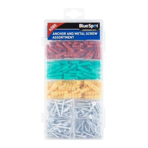 285 PCE Assorted Anchor And Metal Screw Set