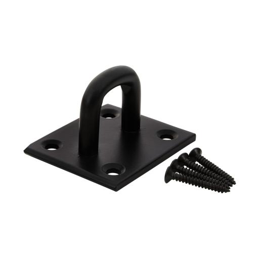 Ironmongery 55mm x 65mm Zinc Plated Heavy Duty Staple on Plate